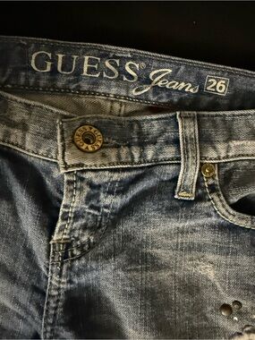 Guess rhinestone bootcut Denim Jeans